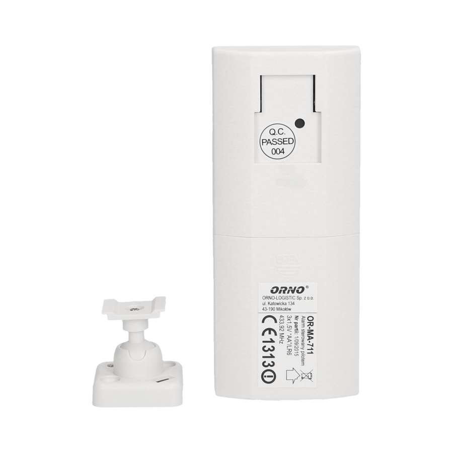 Alarm z wbudowaną syreną, sterowany pilotem, 6m, bateryjny