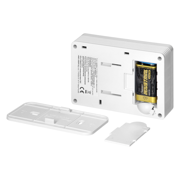 Battery-operated carbon monoxide sensor, 9V, 7-year service life, EN 50291-1: 2018 compliant