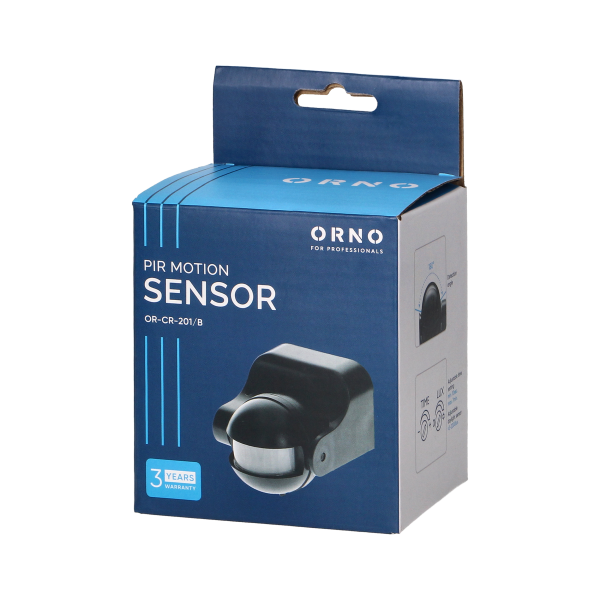 PIR motion sensor 180°, IP44