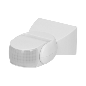 Czujnik ruchu 180st., regulacja pionowa i pozioma, IP65, 1200W, biały