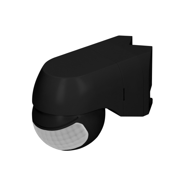 Czujnik ruchu 220st. 1200W, IP44, 3 rodzaje montażu, czarny