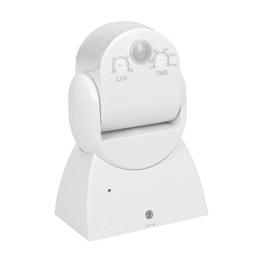 Czujnik ruchu 360/180st. 2 sensory, IP65, 1200W, biały