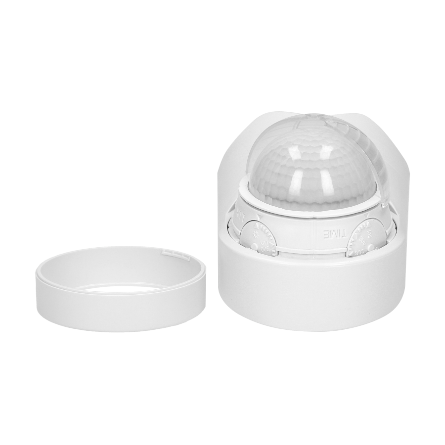 Czujnik ruchu 240st. IP65, 1200W, 2 sensory, 3 rodzaje montażu, biały