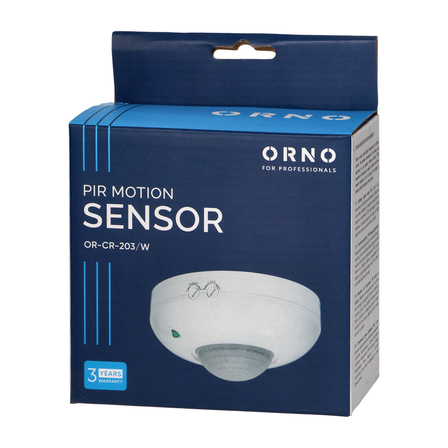 Czujnik ruchu 360st. IP20, 1200W, biały