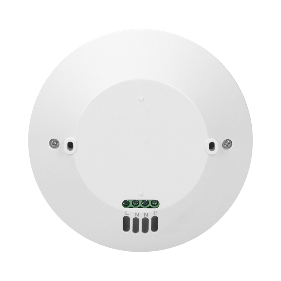 Czujnik ruchu i obecności 360°, IP20, 2000W, 3 sensory, regulacja zasięgu Ø3m-20m, biały