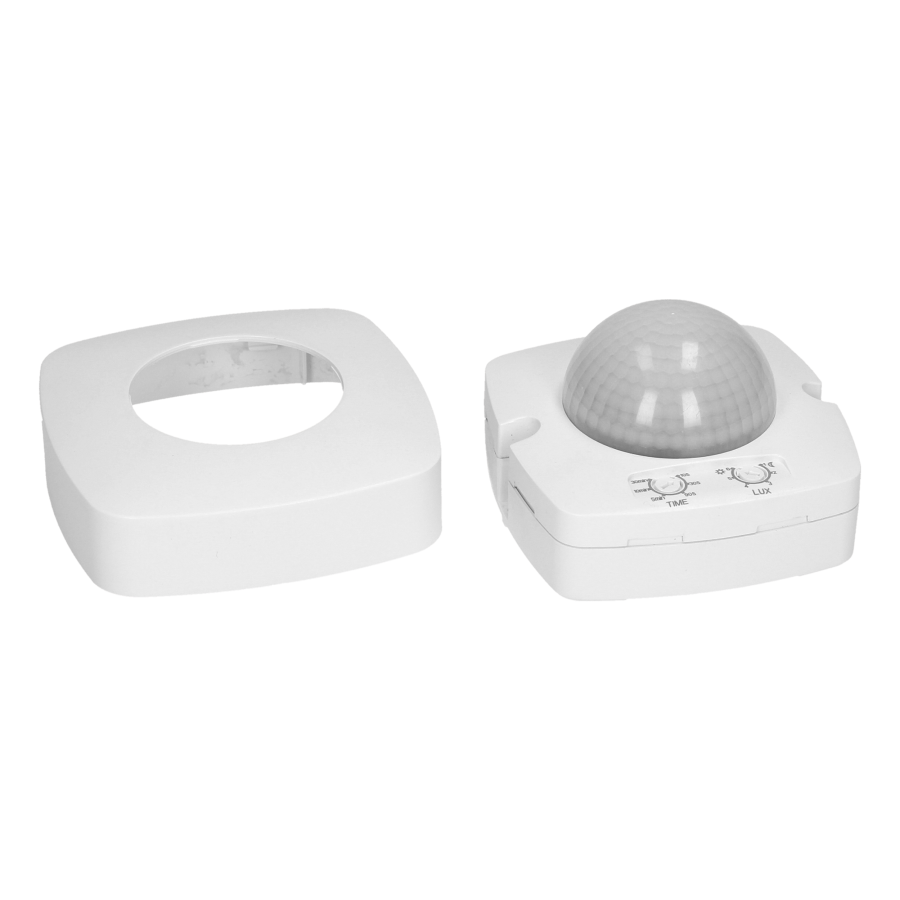 PIR motion and presence sensor 360°, IP20, 2000W, 3 sensors, white