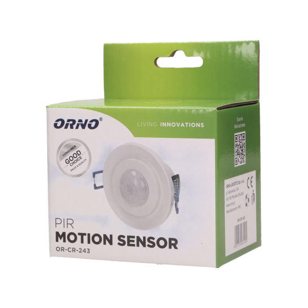 Adjustable flush mounted PIR motion sensor 360°