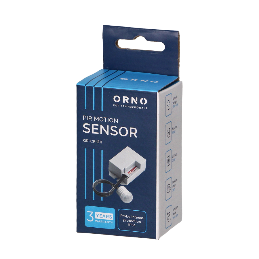 PIR motion sensor 360° with external probe