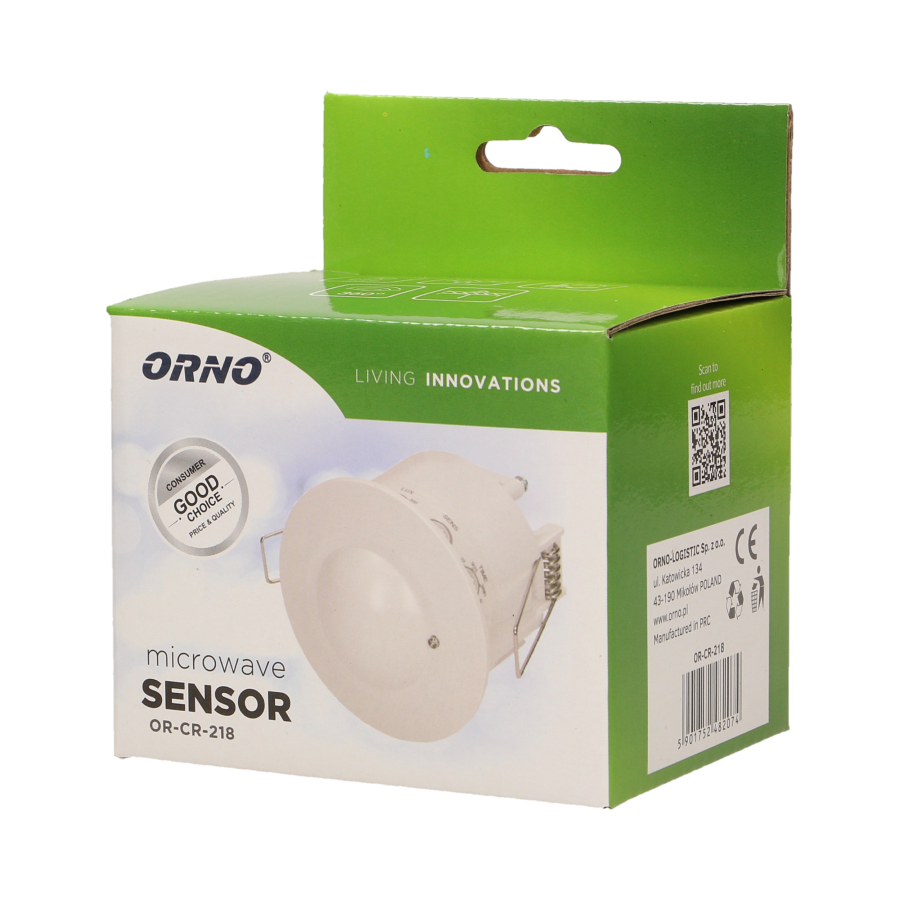 Flush mounted microwave sensor 360°