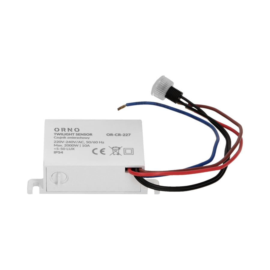 Mini twilight sensor with external probe, IP54