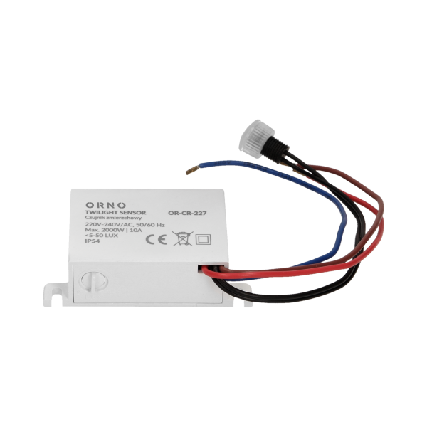 Mini twilight sensor with external probe, IP54