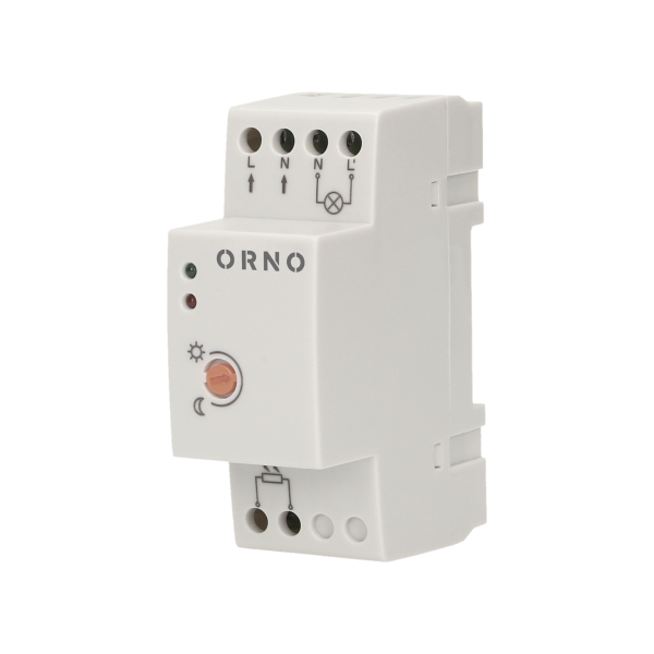 Czujnik zmierzchowy na szynę DIN z hermetyczną zewnętrzną sondą, IP65, 3000W