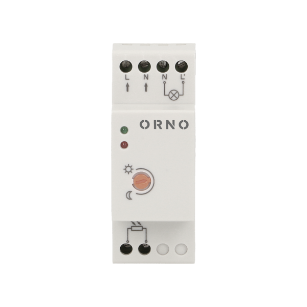 Czujnik zmierzchowy na szynę DIN z hermetyczną zewnętrzną sondą, IP65, 3000W