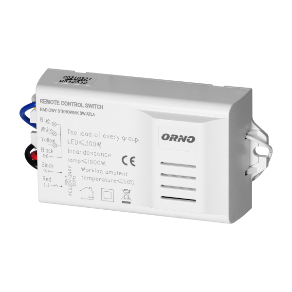 Wireless lighting programmer with a 3-channel remote control unit