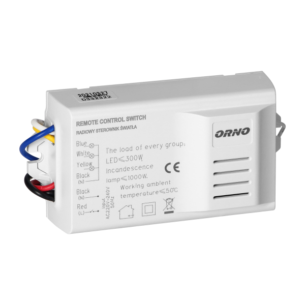 Wireless lighting programmer with a 3-channel remote control unit