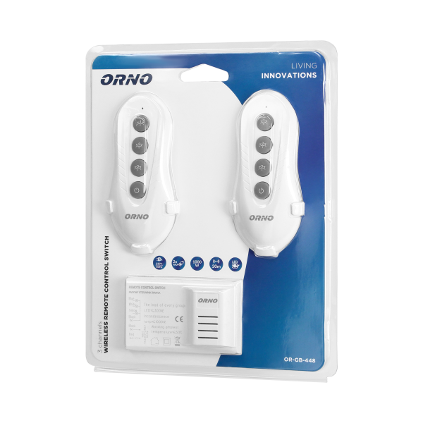 Wireless lighting programmer with 3-channel remote control units (2 pcs.)