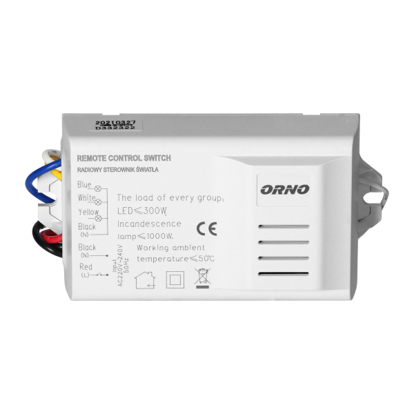 Wireless lighting programmer with 3-channel remote control units (2 pcs.)