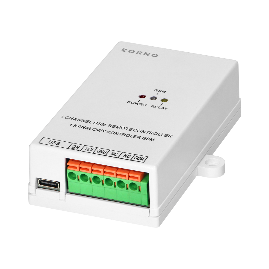 GSM controller to gate control, with USB input, 4G
