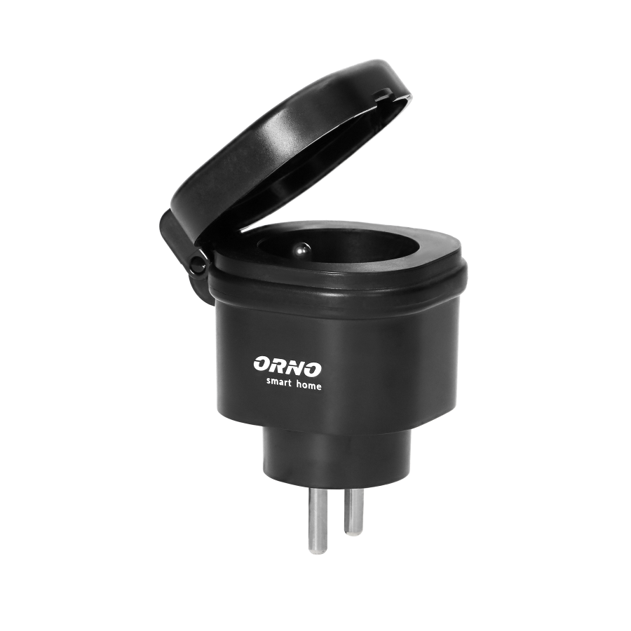 Outdoor wireless power socket with radio receiver, IP44, ORNO Smart Home