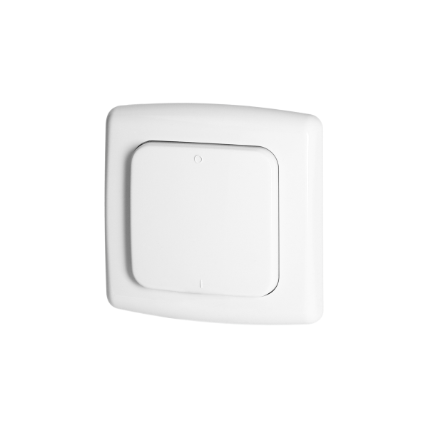 Switch with 1 channel and radio transmitter, used for wireless control of flush-mounted switches and sockets, surface-mounted, ORNO Smart Home