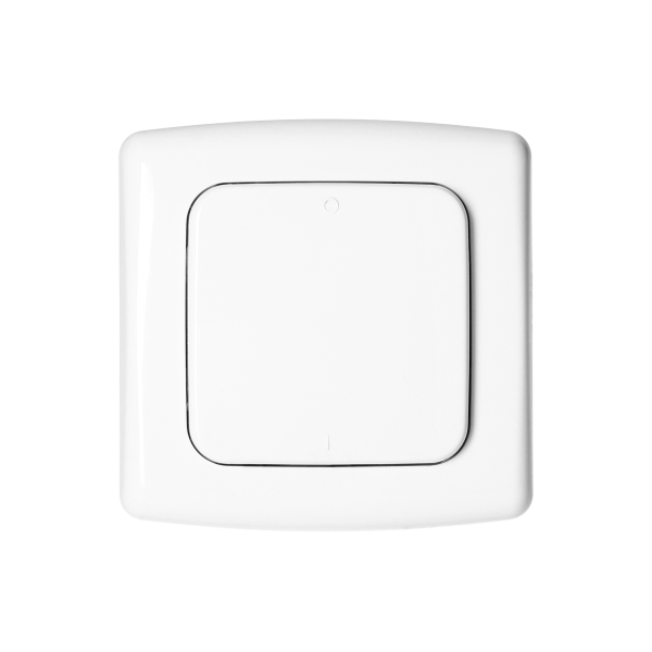 Switch with 1 channel and radio transmitter, used for wireless control of flush-mounted switches and sockets, surface-mounted, ORNO Smart Home