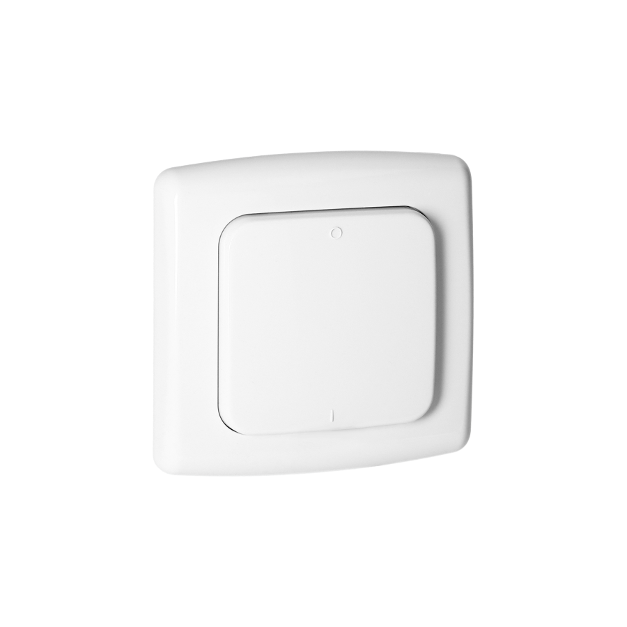 Switch with 1 channel and radio transmitter, used for wireless control of flush-mounted switches and sockets, surface-mounted, ORNO Smart Home