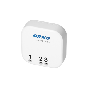 Wireless transmitter with 1 channel, compatible with any switch for wireless control of flush-mounted relays and sockets, Orno Smart Home