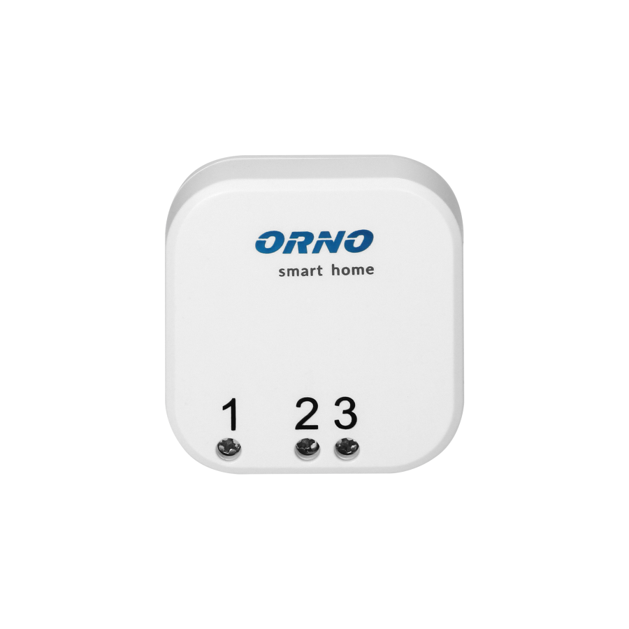 Wireless transmitter with 1 channel, compatible with any switch for wireless control of flush-mounted relays and sockets, Orno Smart Home