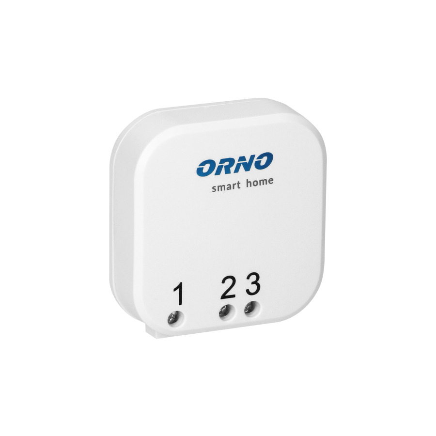 Wireless transmitter with 1 channel, compatible with any switch for wireless control of flush-mounted relays and sockets, Orno Smart Home