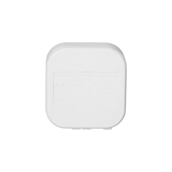 Wireless transmitter with 1 channel, compatible with any switch for wireless control of flush-mounted relays and sockets, Orno Smart Home Wireless transmitter with 1 channel, compatible with any switch for wireless control of flush-mounted relays and sockets, Orno Smart Home