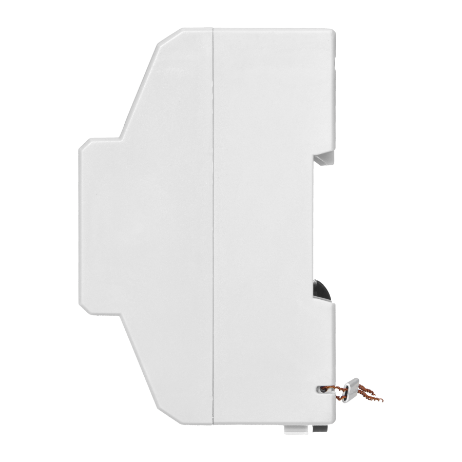 1 phase electricity consumption indicator, 80A, 3 modules, DIN TH-35mm