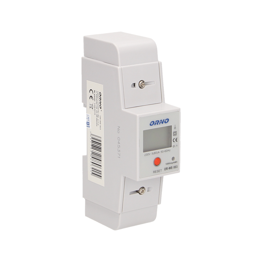 1-phase energy meter with additional calculator, 80A