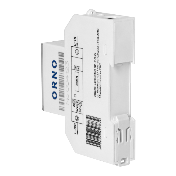 1-fazowy licznik energii elektrycznej, 100A, MID, 1 moduł, DIN TH-35mm, PV
