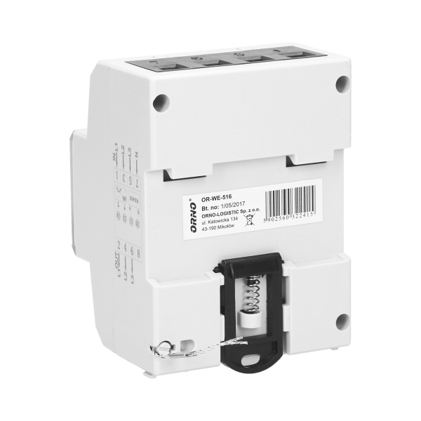 3-fazowy licznik energii elektrycznej, 80A, port RS-485, MID, 4,5 moduły, DIN TH-35mm 3-fazowy licznik energii elektrycznej, 80A, port RS-485, MID, 4,5 moduły, DIN TH-35mm