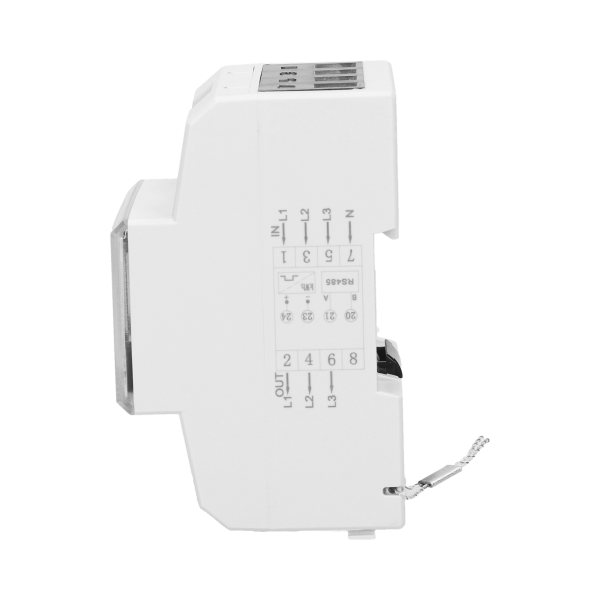 3-phase multi-tariff energy meter with RS-485, 80A. 4,5 modules, DIN TH-35mm