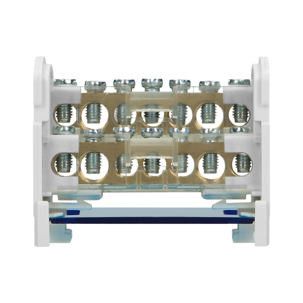 Double row power distribution block, 7 cables Double row power distribution block, 7 cables