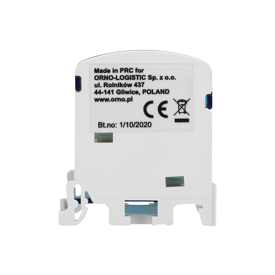 Double row power distribution block, 7 cables