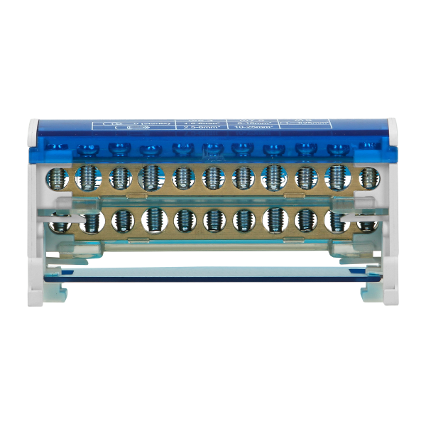 Double row power distribution block, 11 cable Double row power distribution block, 11 cable