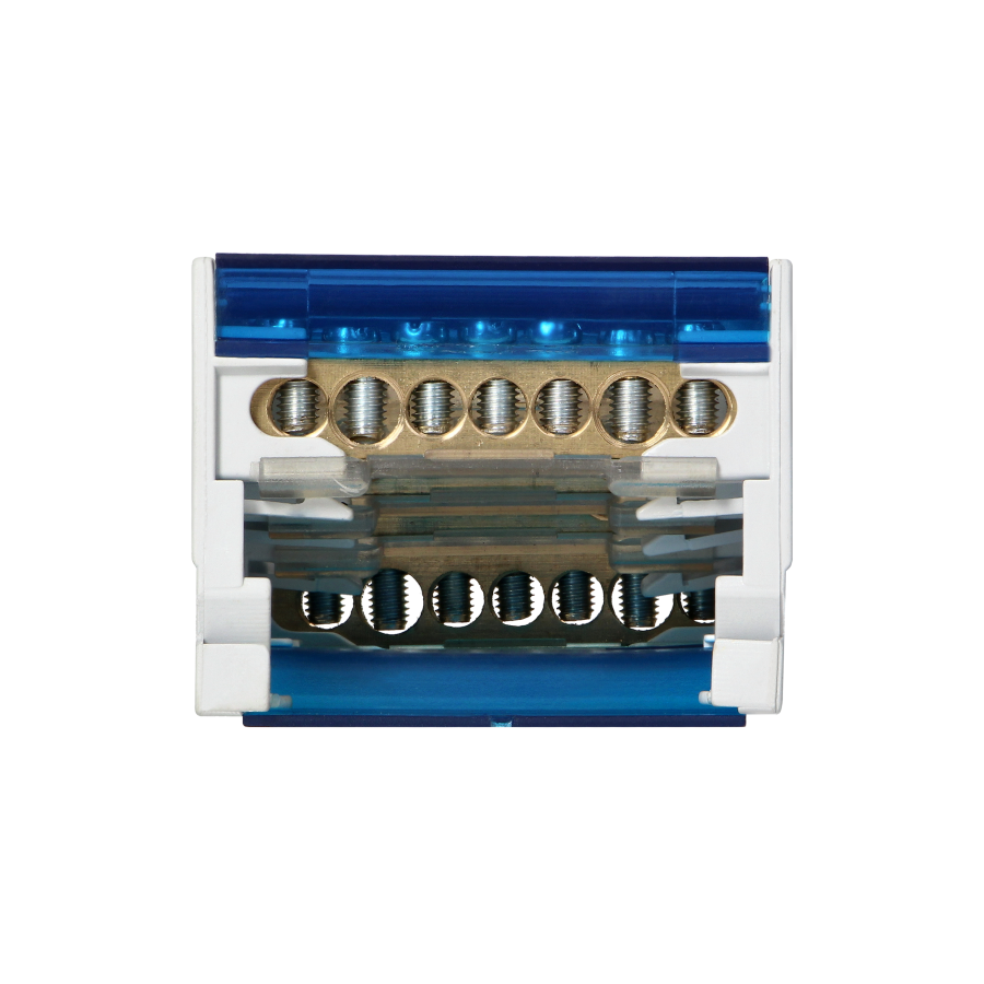 4-row power distribution block, 7 cables