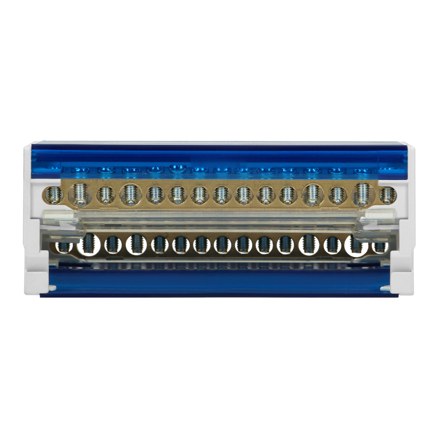 4-row power distribution block, 15 cables