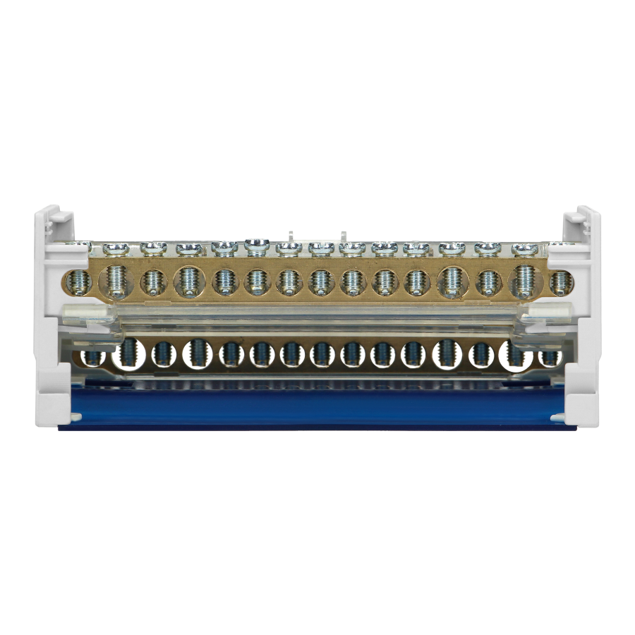 4-row power distribution block, 15 cables
