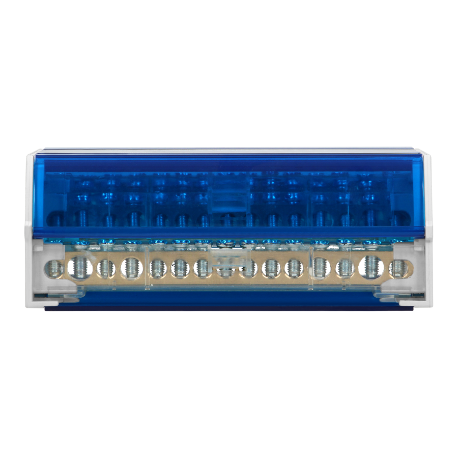 4-row power distribution block, 15 cables