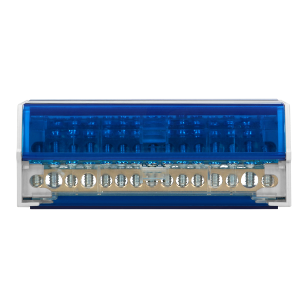 4-row power distribution block, 15 cables 4-row power distribution block, 15 cables