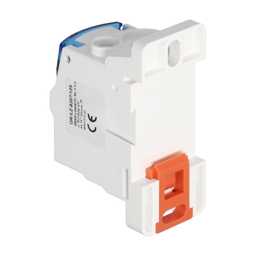 Blok rozdzielczy 125A, zaciski wejściowe 1x16 i 1x35mm², zaciski wyjściowe 6x16mm²