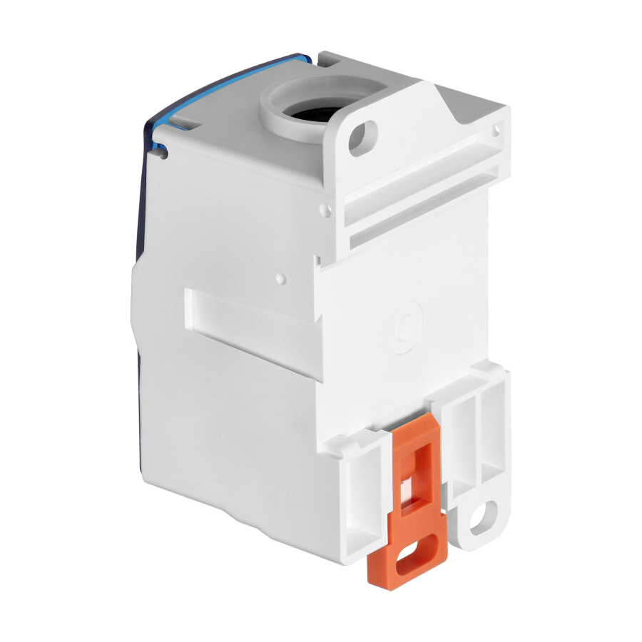 Distribution block 250A, input terminal 1x120mm², output terminals 4x10 ...