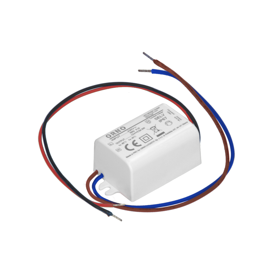 Power supply for LED, MINI, IP67, 6W, 12V