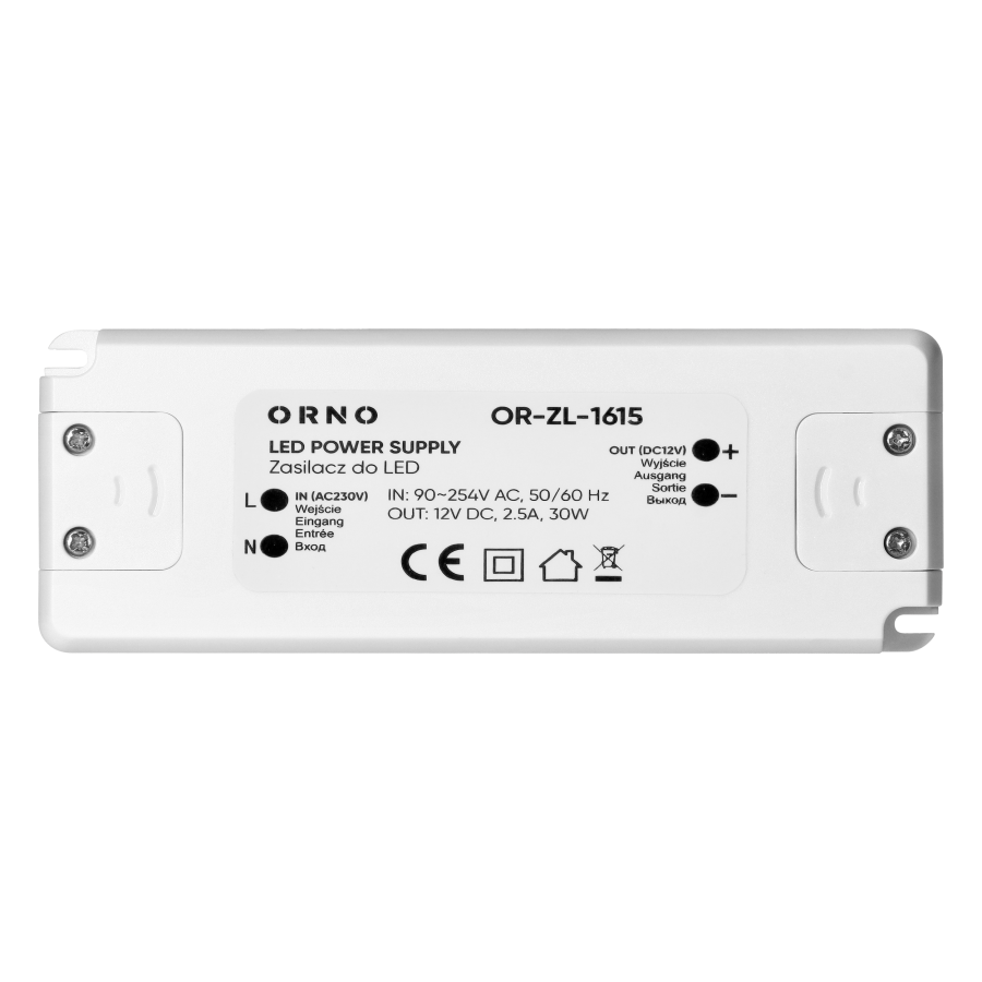 Zasilacz do LED 12VDC 30W, IP20