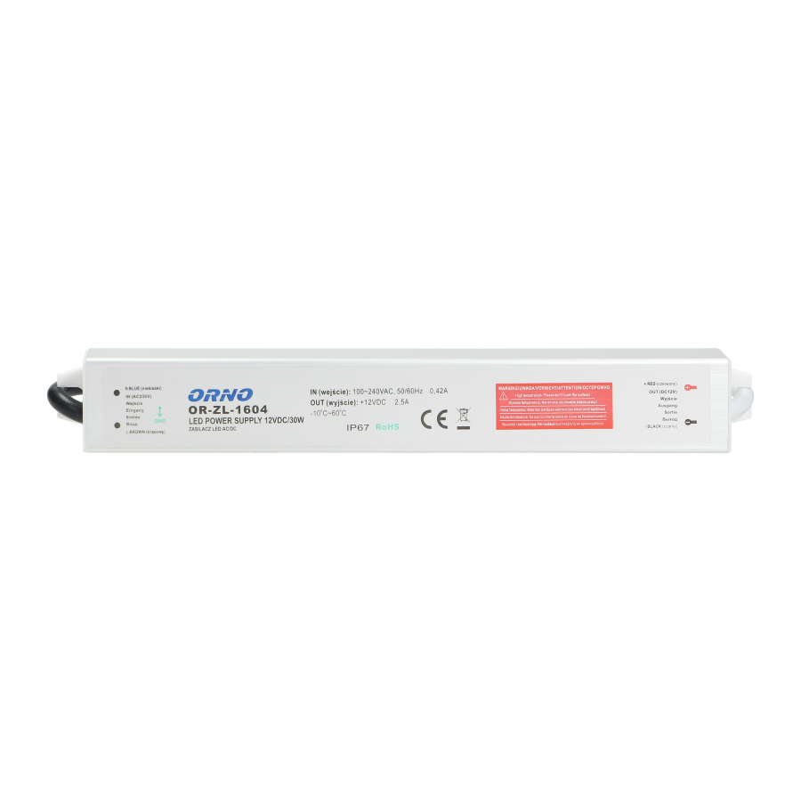 Zasilacz do LED 12VDC 30W, IP67