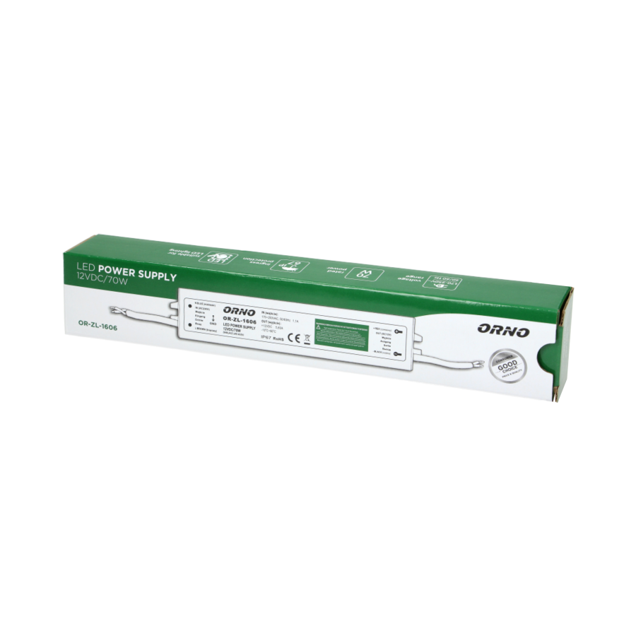 Zasilacz do LED 12VDC 70W, IP67