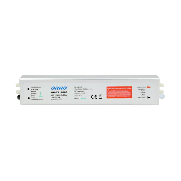 Zasilacz do LED 12VDC 70W, IP67